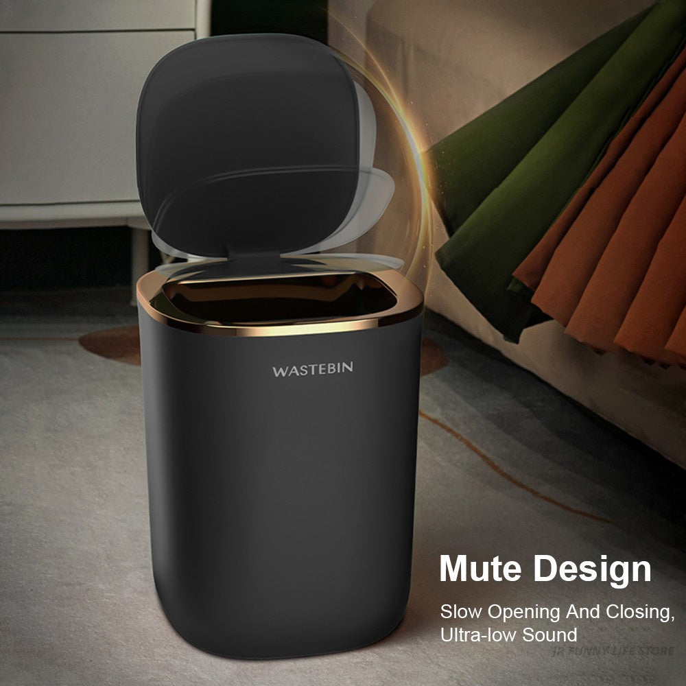 Smart Trash Can Inductive Household Light Luxury With Cover