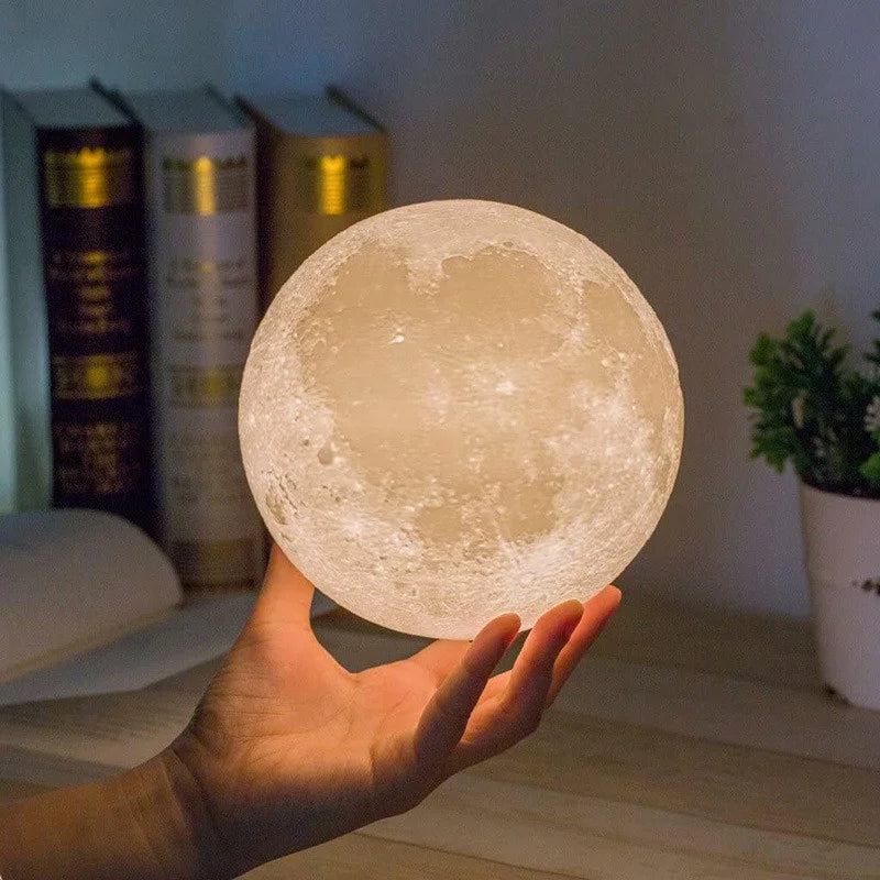 📚 LED Moon Lamp with 16 Colors & Touch Control - Galaxy Night Light for Kids Room, Birthday Gifts for Boys/Girls (NASA-Inspired Design)