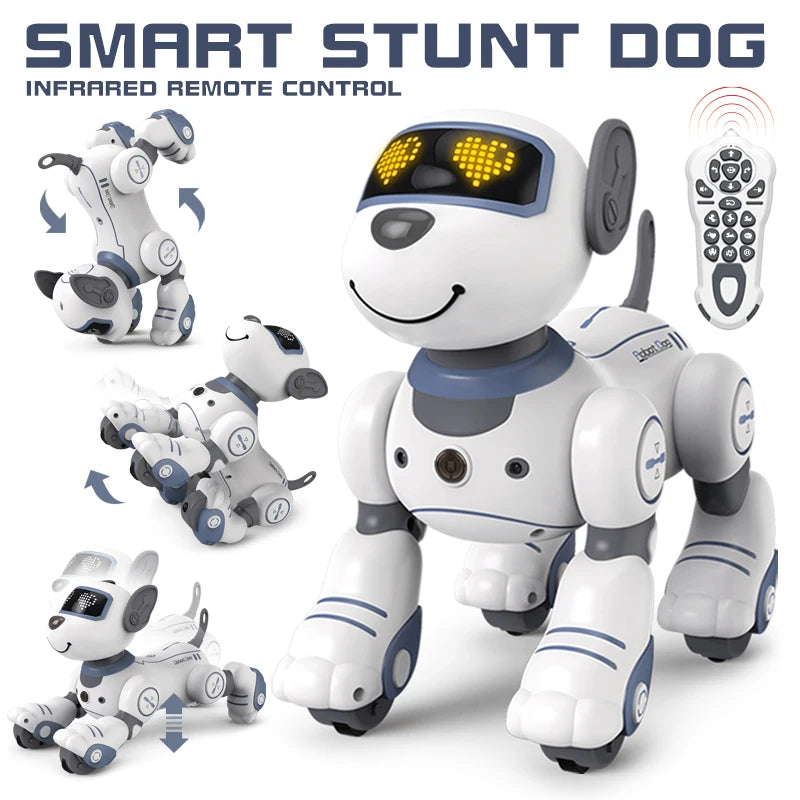 STEM Smart Robot Dog - Programmable Pet with Voice Control, Touch Sensor & Dance Moves for Kids Age 6-12